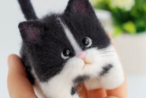 Войлочные котята рукодельницы из Северодвинска