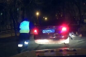 Погоня за пьяным водителем вокруг дома в Тольятти