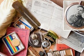 Замороженный во времени: чемодан с личными вещами солдата Первой мировой войны