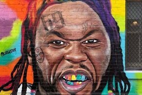 Граффити-художник троллит рэпера 50 Cent