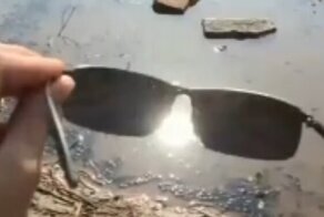 Наглядно о пользе поляризационных очков на рыбалке