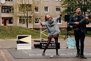 В Каунасе обычные дворы превратились в сцены