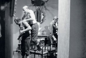 На съемках фильма "Собачье сердце", 1988 год, Ленинград