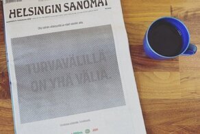 Финская газета выпустила обложку с оптической иллюзией