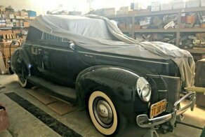 Ford DeLuxe модель 1940 года в идеальном состоянии после реставрации 9 лет простоял в гараже