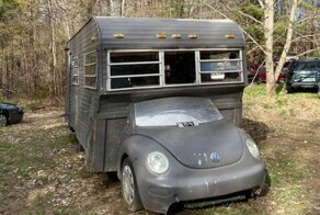 Распиленный Volkswagen Beetle — пожалуй, самый удивительный жилой фургон в мире
