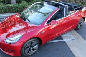 Электромобиль Tesla Model 3 превратили в дорогой кабриолет