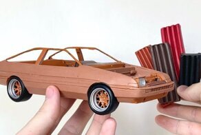 Toyota AE86 из пластилина: очень детализированная миниатюрная копия японского спорткара