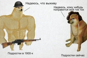 Качок Доге и Чимс: мем про разницу поколений