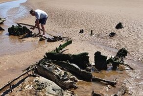 Гуляя с собакой, британцы нашли обломки самолета времен Второй мировой войны