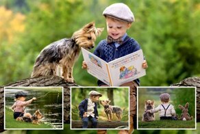 Трогательная дружба 2-летнего мальчика и Йоркширского терьера