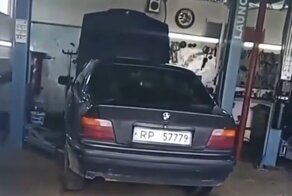 Будни БМВешника: молодой водитель долетался