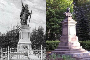 Памятники Ленину на чужих постаментах (15 фото)