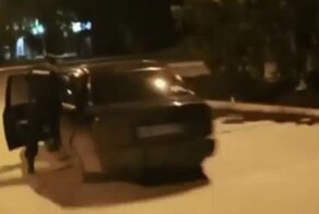 «Молодой человек, я уезжаю», — пьяная девушка прокатила на двери полицейского в Ростовской области