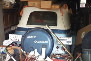 Настоящий Willys Jeepster простоял пол-жизни в гараже, модель 1950 года
