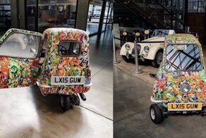 Самый маленький серийный автомобиль в мире, разрисованный известным художником