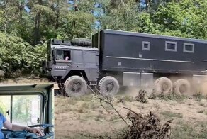 Отважная женщина! Немка в одиночку отправилась в кругосветное путешествие на  огромном автодоме