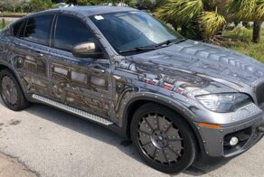 Нестандартный BMW X6 в стиле стимпанк с суицидальными дверями