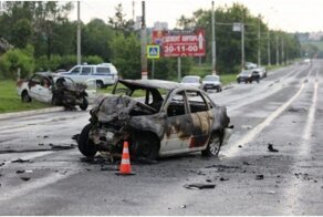 В страшной аварии под Саранском несколько человек сгорели заживо