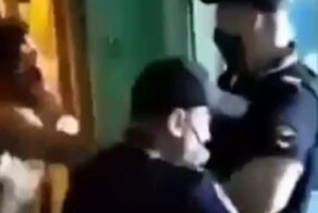 В Москве неадекватный бугай напал на полицейских при задержании