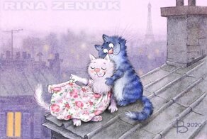 Коты минской художницы Ирины Зенюк. Ассорти. 5 часть