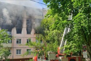 Камера наблюдения зафиксировала взрыв в московской пятиэтажке