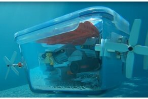 Самодельная радиоуправляемая подводная лодка из Lego