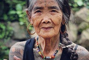 Ванг Од - 103-летняя легендарная татуировщица с Филиппин