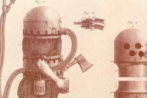 Как выглядели первые водолазные костюмы и устройства