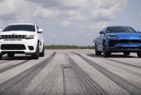Grand Cherokee Trackhawk сразился с Lamborghini Urus в драг-гонке
