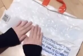 Оригинальный способ сложить пакет