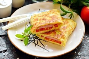 Лаваш + яйца + начинка = нереально вкусный завтрак за 10 минут (делаю так вместо омлета)