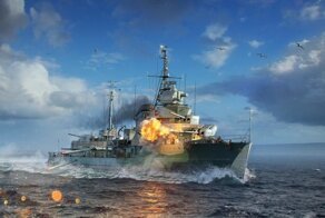 Фантастический успех эскортного миноносца "Ингленд"