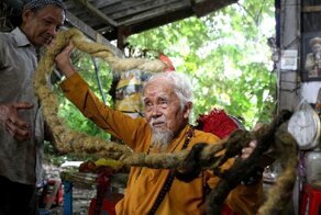 Вьетнамец не стригся 80 лет. И не планирует