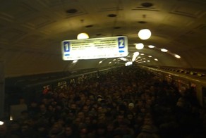 В метро сегодня (видео)
