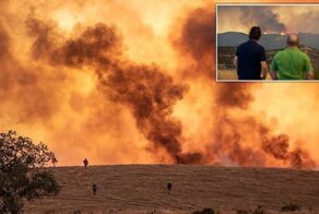 В Андалусии люди бегут от лесных пожаров