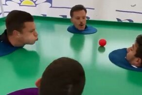 Игра в футбол при помощи дыхания