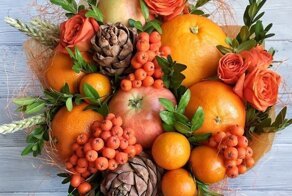 Букет из фруктов своими руками