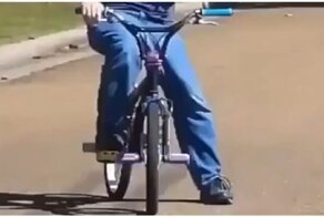 Дедушка удивил юного экстремала трюком на BMX