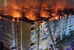 В Краснодаре сгорело 90 квартир в восьмиэтажном самострое