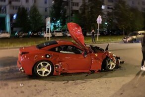 Авария дня. Ferrari против дрифтующего BMW