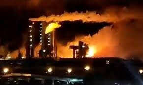 В Тульской области на химзаводе загорелся трубопровод с водородом