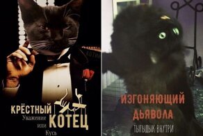 Властелин лотков наносит последний кусь! Постеры кинохитов с котами в главных ролях