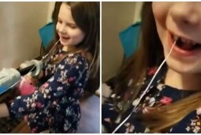 Зубная рулетка: оригинальный способ удаления молочного зуба