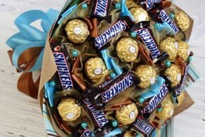 Букеты из конфет своими руками