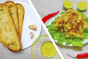 Вкуснейшие сухарики с сыром и чесноком