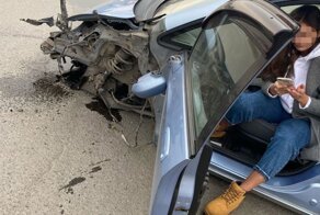 Авария дня. В Ленинском районе Новосибирска столкнулись три легковушки