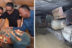 В Египте нашли огромный тайник с древними саркофагами возрастом 2500 лет