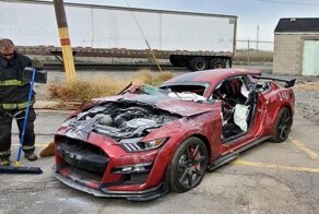 Ford Mustang Shelby GT500 порезали на куски ради тренировок