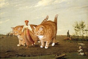 Если добавить толстого котеньку в любую классическую картину, то она только выиграет от этого